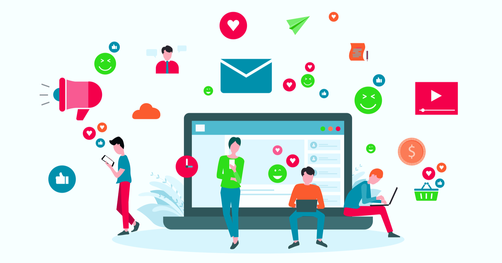 Slalt Al Zaman Project Social Media